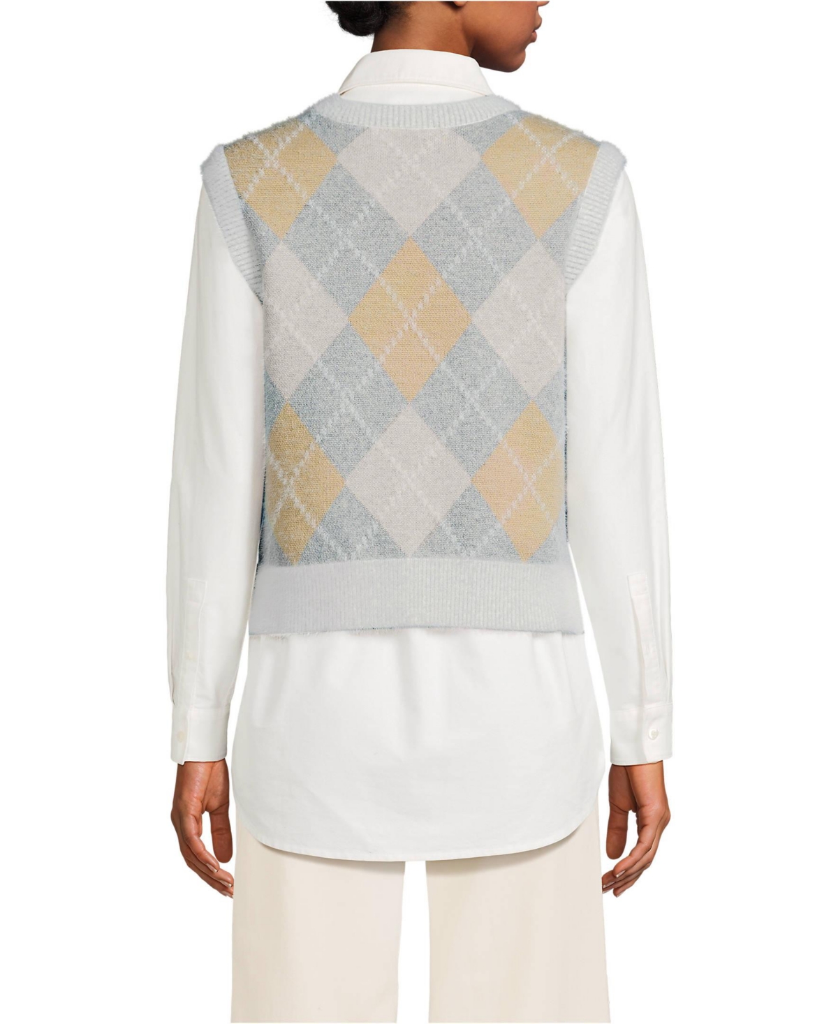Lands' End Women's Eyelash Jacquard Vest