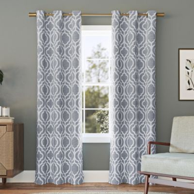 Eldon Trellis Print Blackout Grommet Curtain Panel