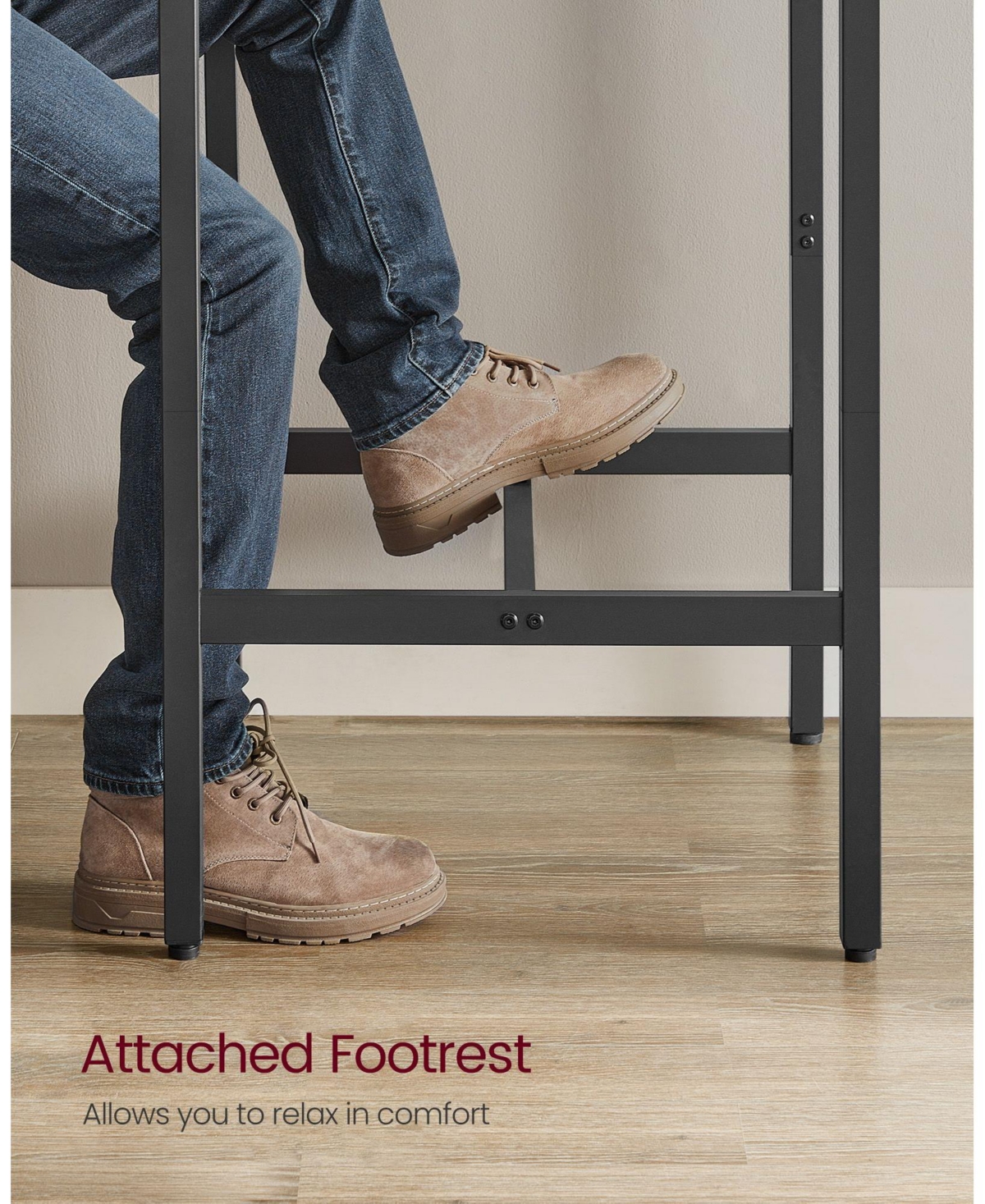 Bar Table – Small High Top Pub Table for Kitchen or Living Room, Sturdy Metal Frame, Perfect for Dining & Parties