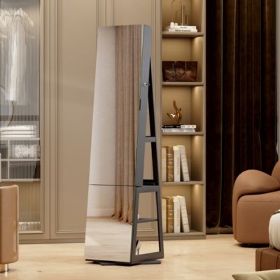 15.94'' Freestanding Jewelry Armoire with Spacious Storage