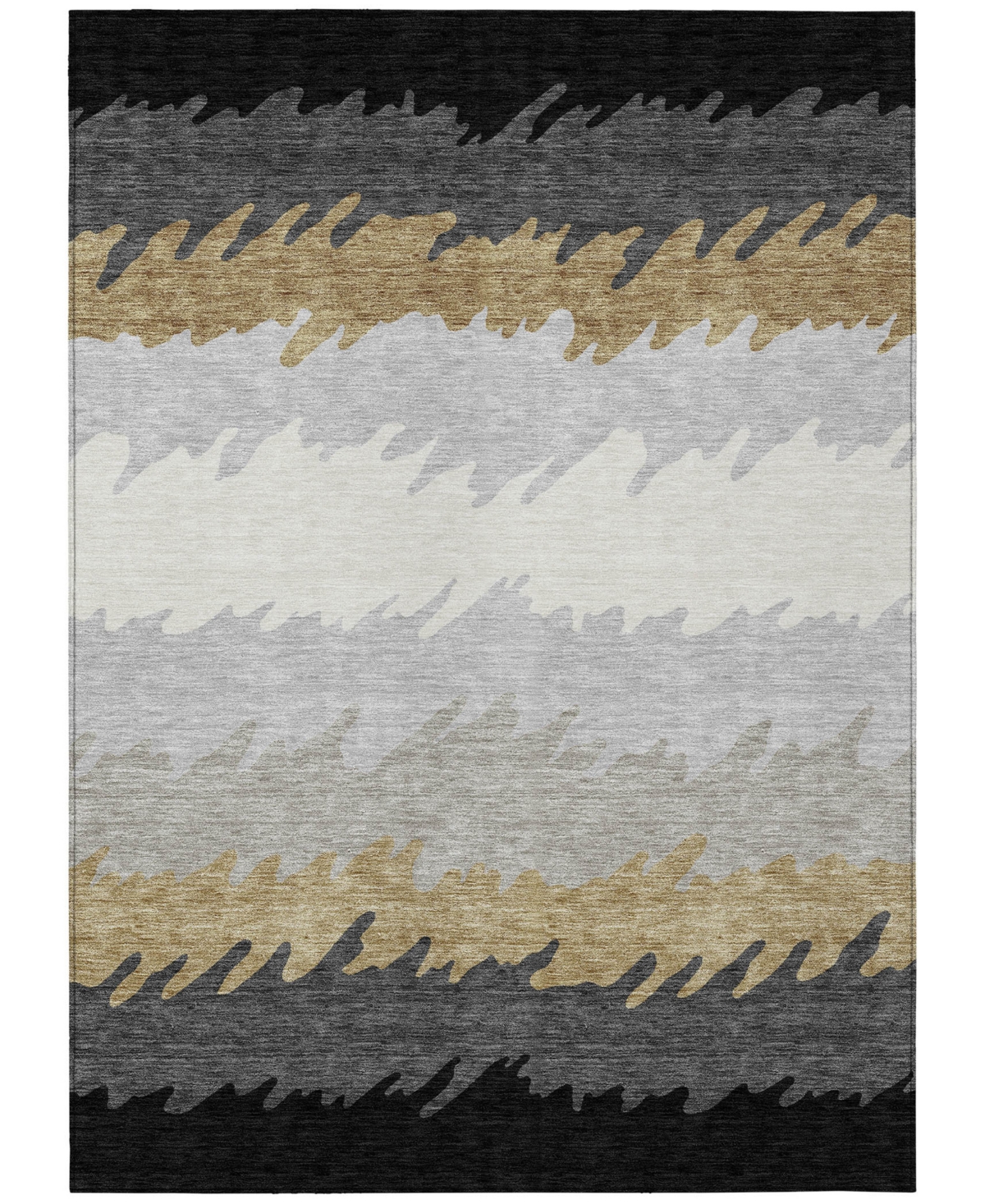 Addison Chantille Acn736 5'x7'6" Area Rug In Black