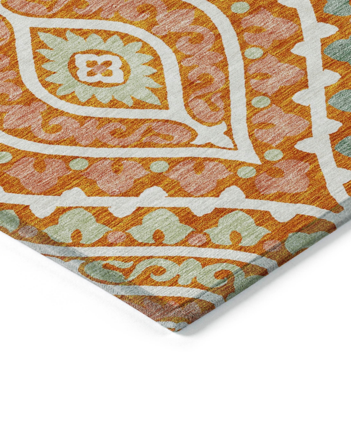 Addison Chantille Acn761 5'x7'6" Area Rug In Orange
