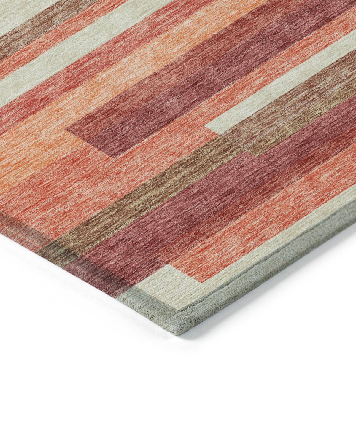 Addison Chantille Acn766 9'x12' Area Rug In Coral