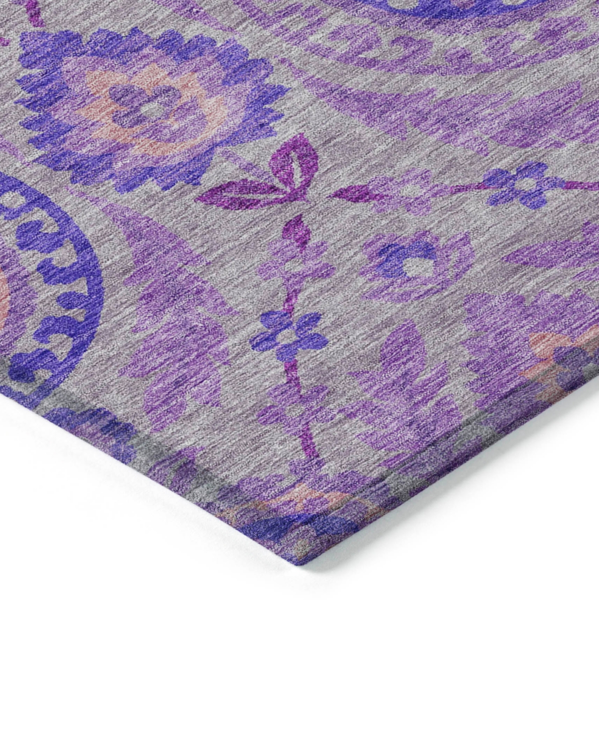 Addison Chantille Acn751 2'3"x7'6" Runner Area Rug In Lavender