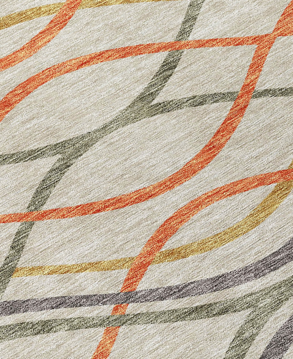 Addison Chantille Acn757 8'x10' Area Rug In Orange