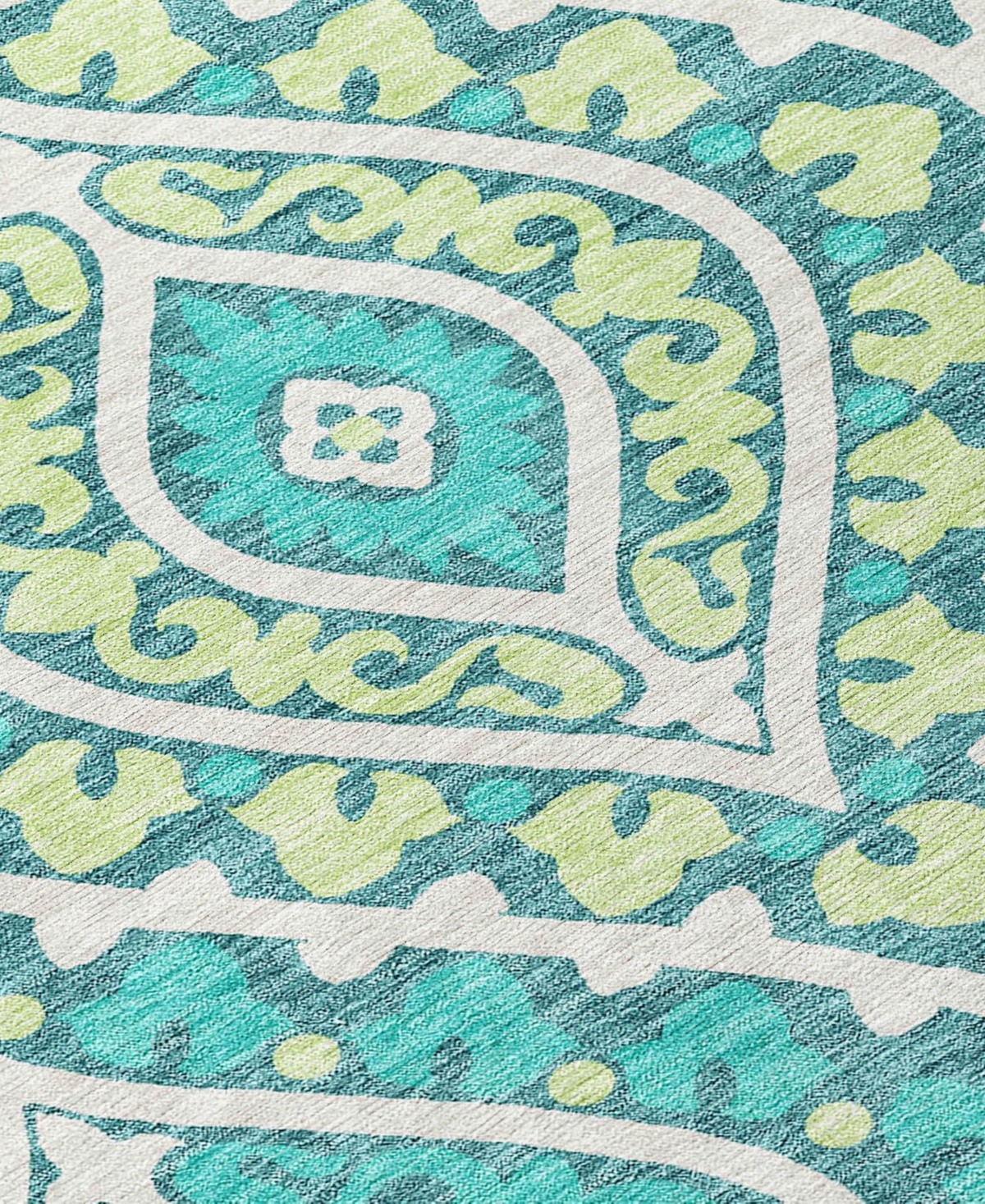 Addison Chantille Acn761 2'3"x7'6" Runner Area Rug In Teal