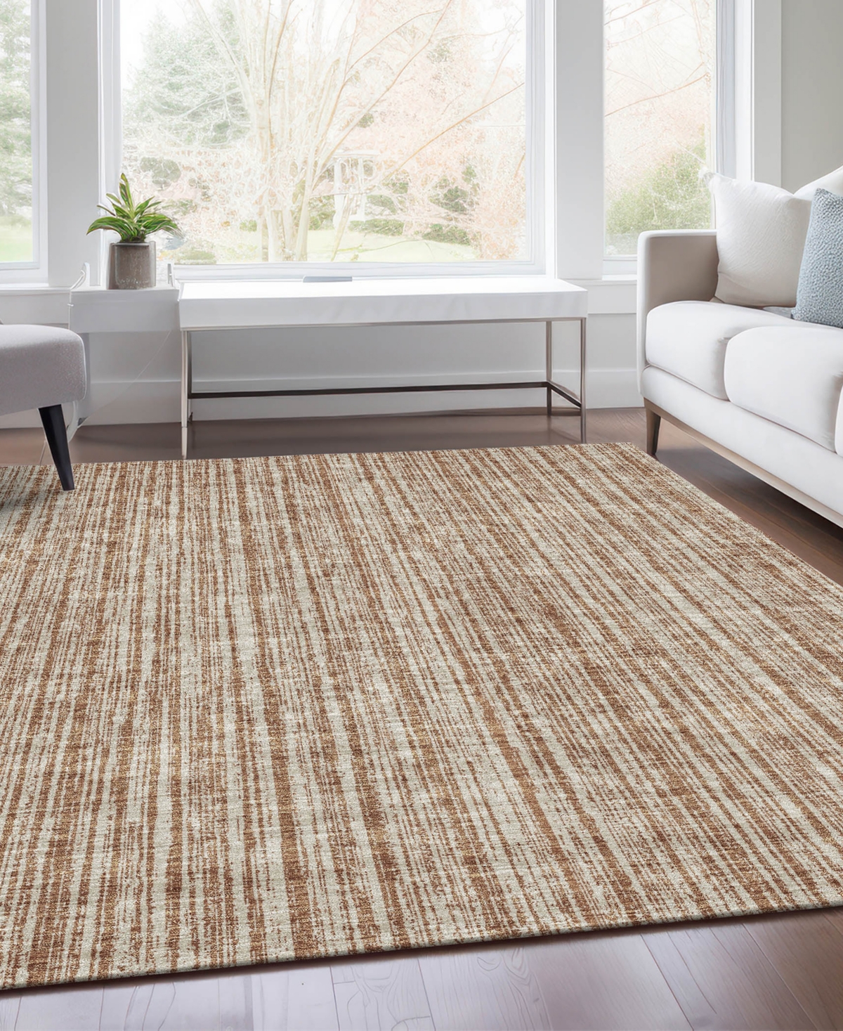 Addison Chantille Acn760 9'x12' Area Rug In Paprika