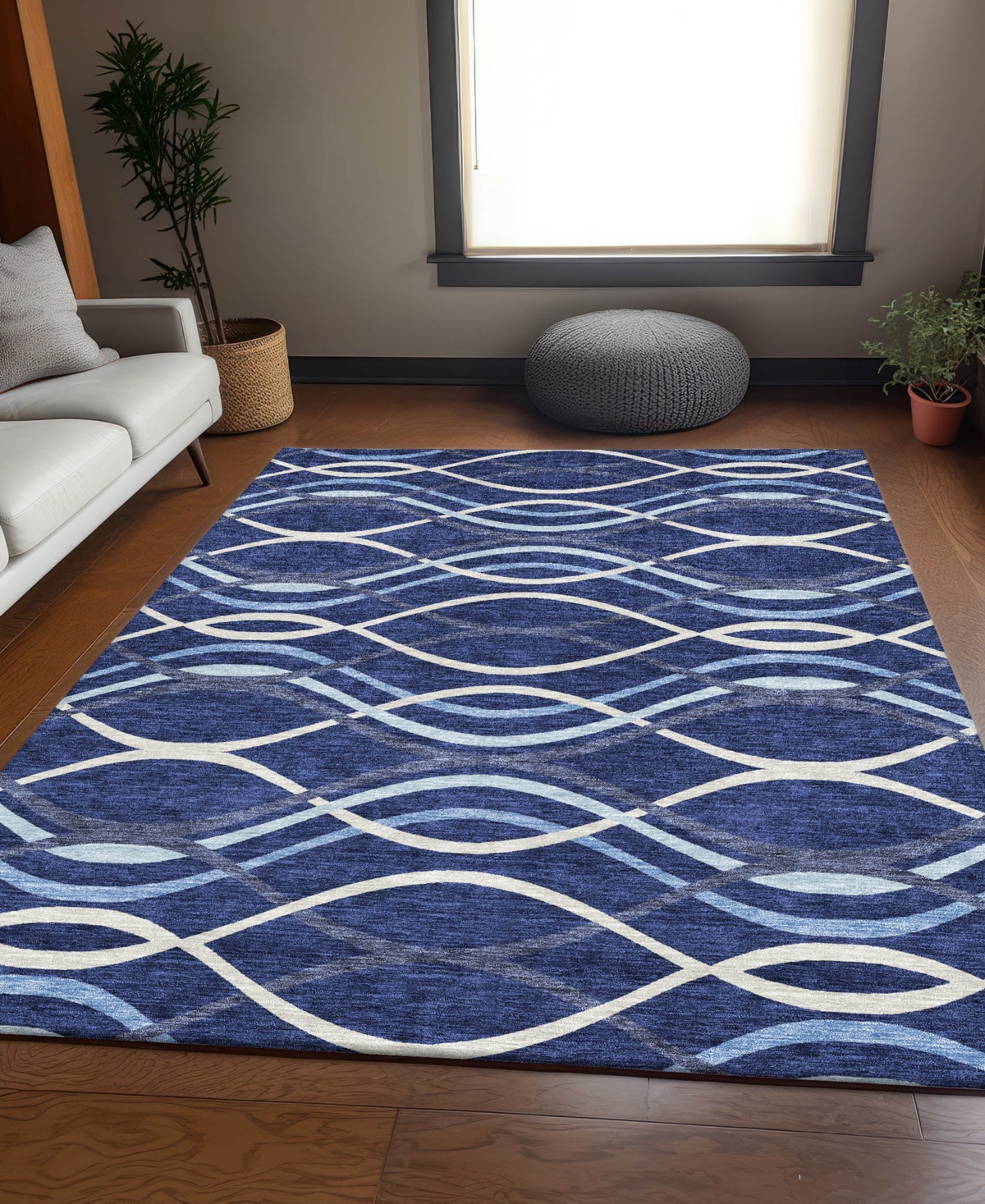 Addison Chantille Acn757 9'x12' Area Rug In Navy
