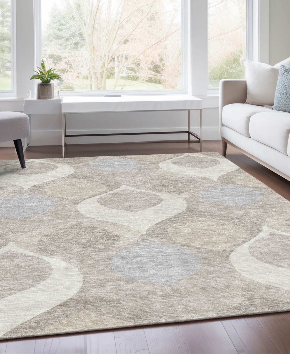 Addison Chantille Acn749 9'x12' Area Rug In Ivory