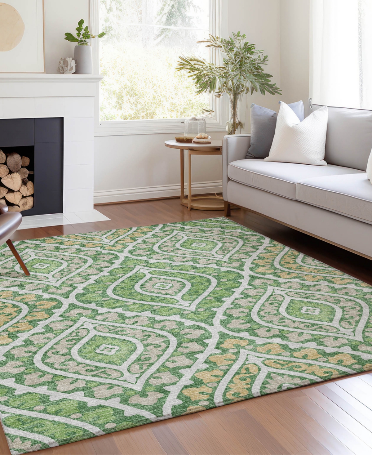 Addison Chantille Acn761 8'x10' Area Rug In Green