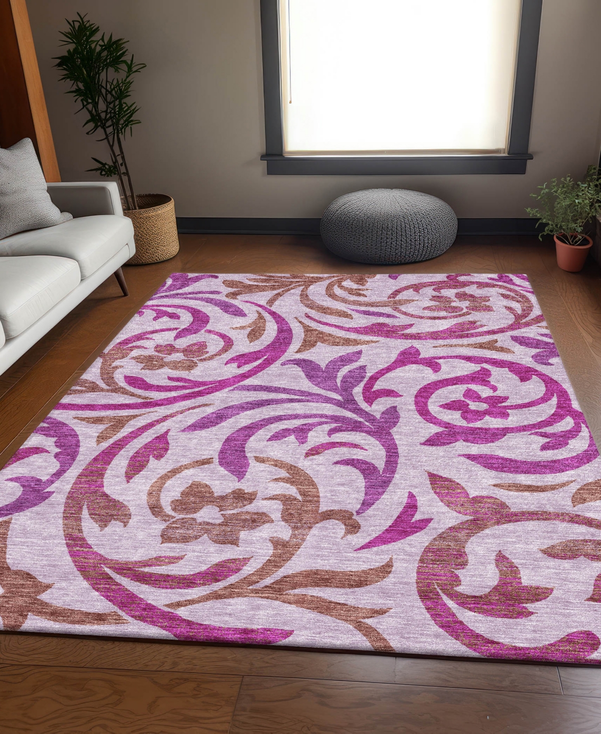 Addison Chantille Acn764 3'x5' Area Rug In Lavender