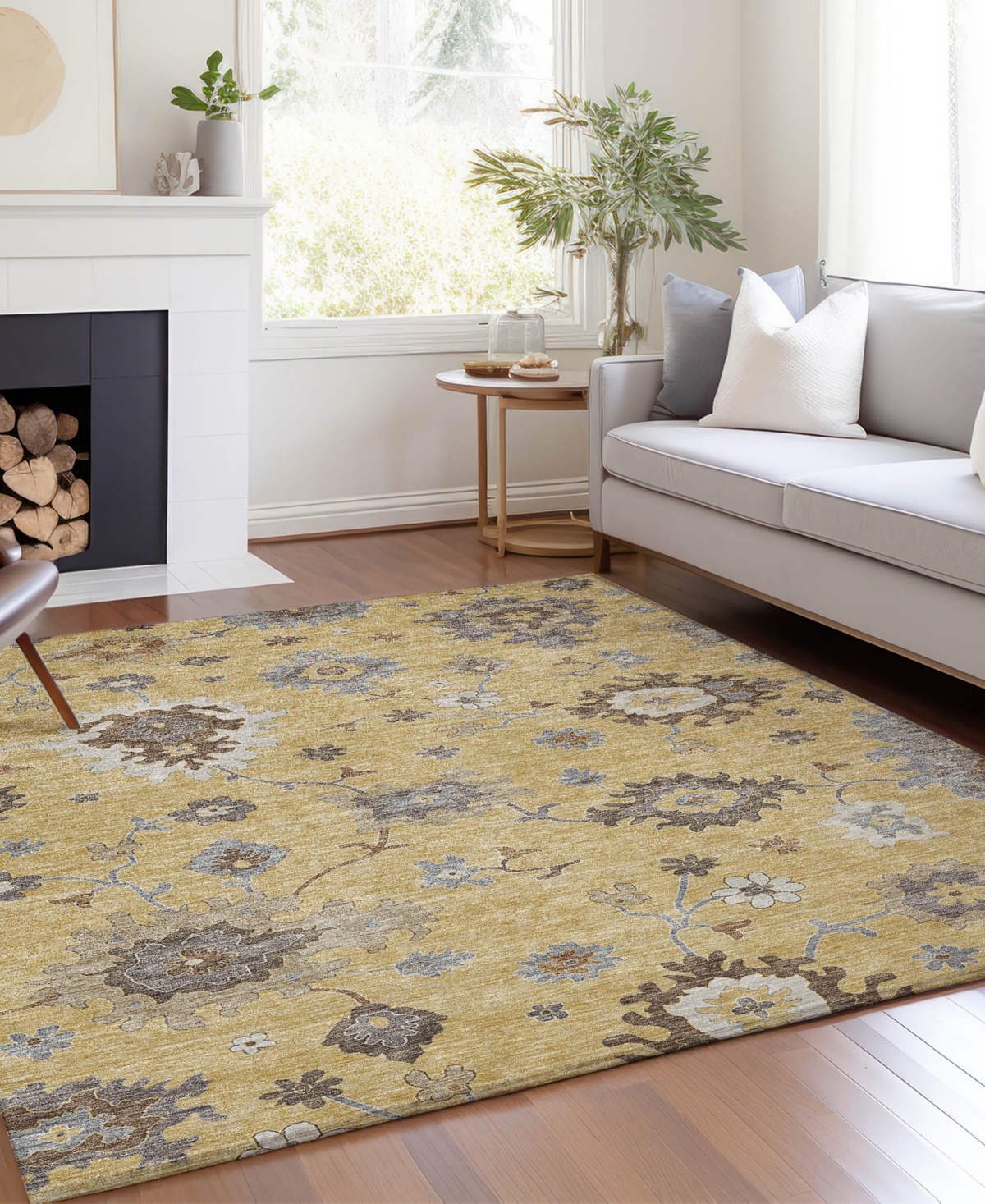 Addison Chantille Acn753 3'x5' Area Rug In Gold