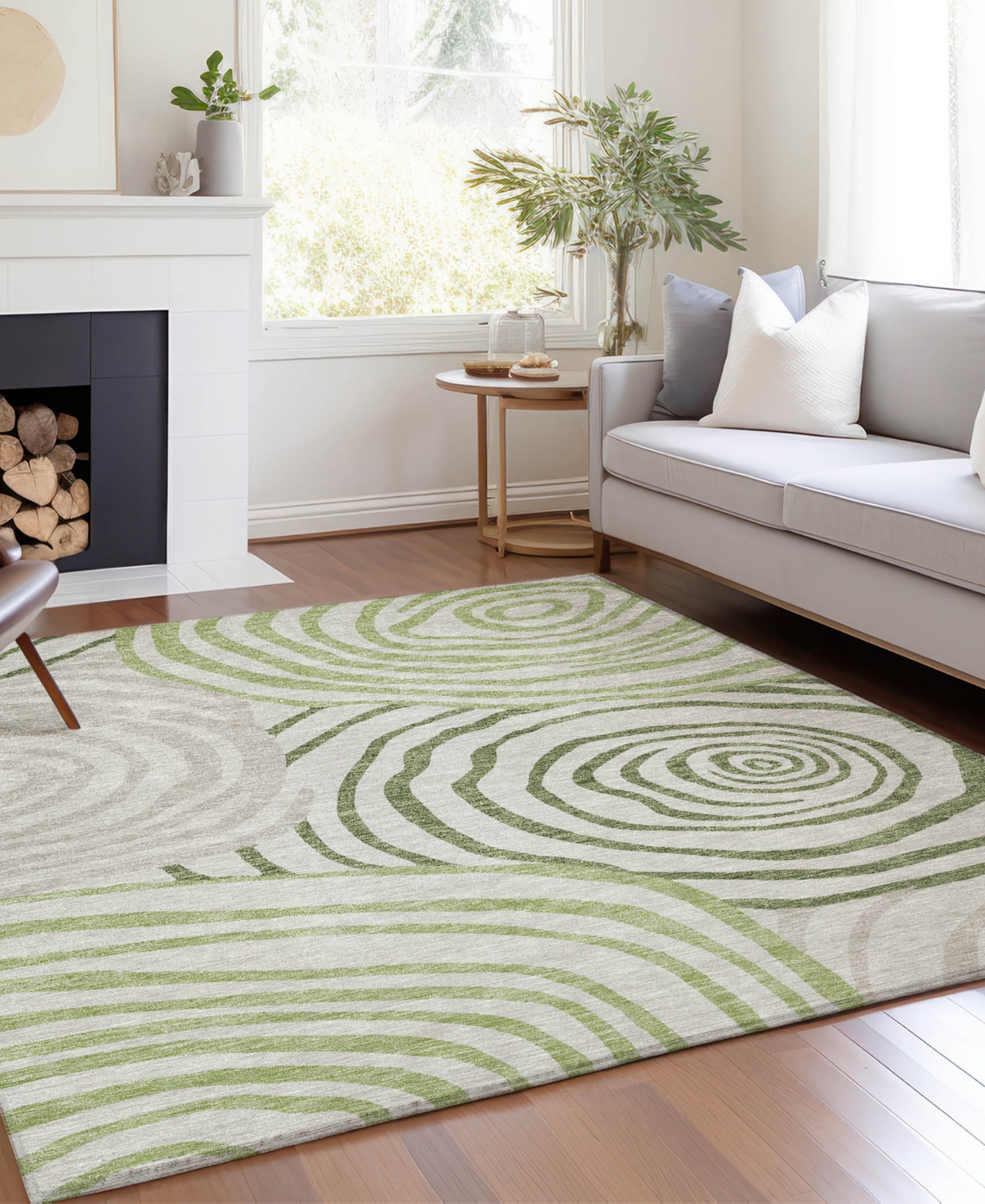 Addison Chantille Acn765 2'6"x3'10" Area Rug In Green
