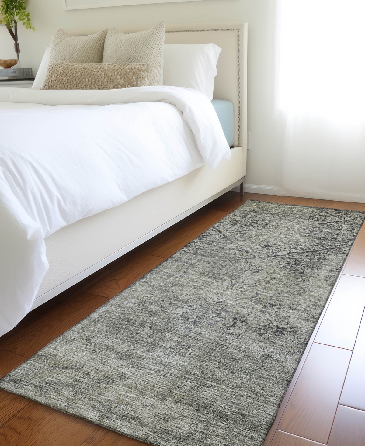 Addison Chantille Acn769 2'3"x7'6" Runner Area Rug In Taupe