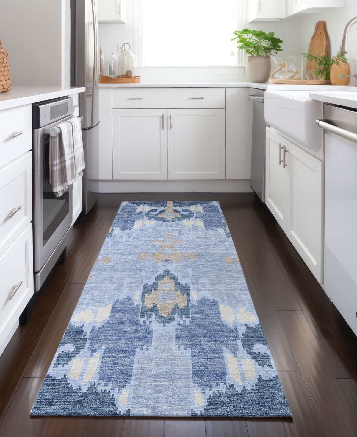 Addison Chantille Acn748 2'3"x7'6" Runner Area Rug In Mist