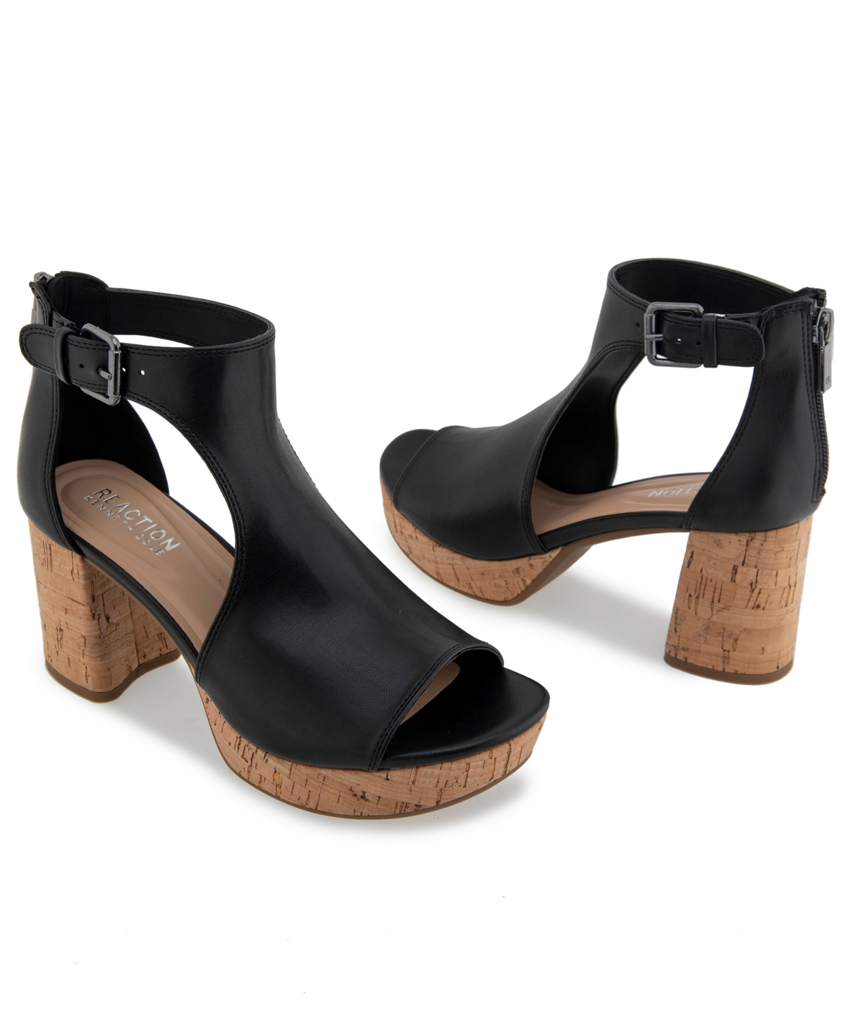 Kenneth Cole Reaction Women's Randee Platform Sandals In Black