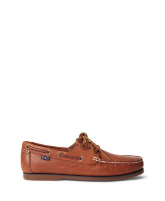 Bienne Tumbled Leather Boat Shoes