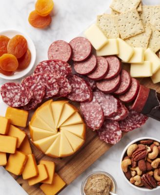 Premium Meat & Cheese Gift Crate, 9 Piece