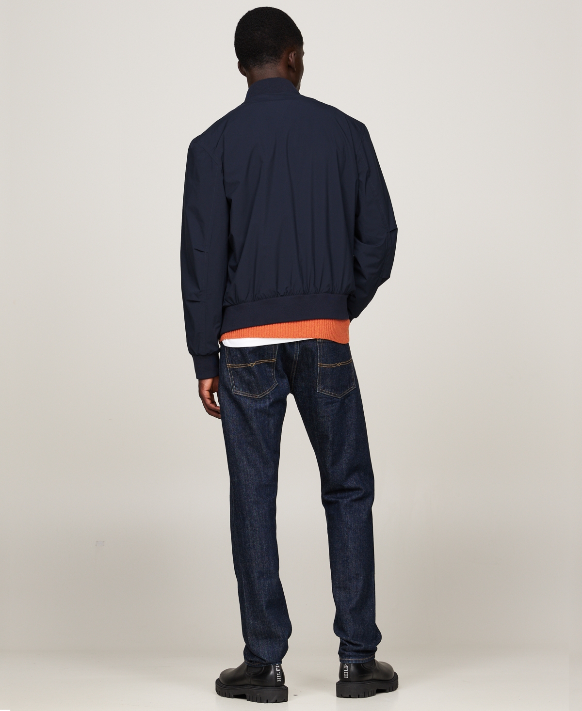 TOMMY HILFIGER MEN'S LIGHTWEIGHT TECH BOMBER JACKET 