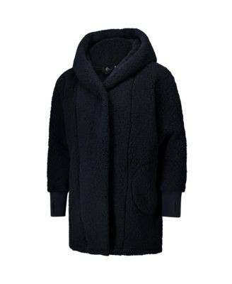 Men's and Women's The Best Lounger In The World Black Milwaukee Bucks Oversized Open-Front Hoodie Sweater