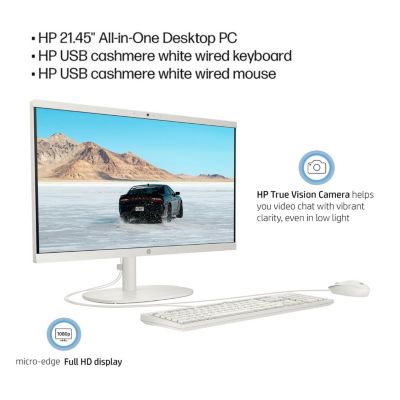 Essential 21.5" Daily All-in-One Intel Celeron J4025 4GB RAM Intel UHD Graphics 128GB SSD Storage Windows 11 Home FHD 60Hz