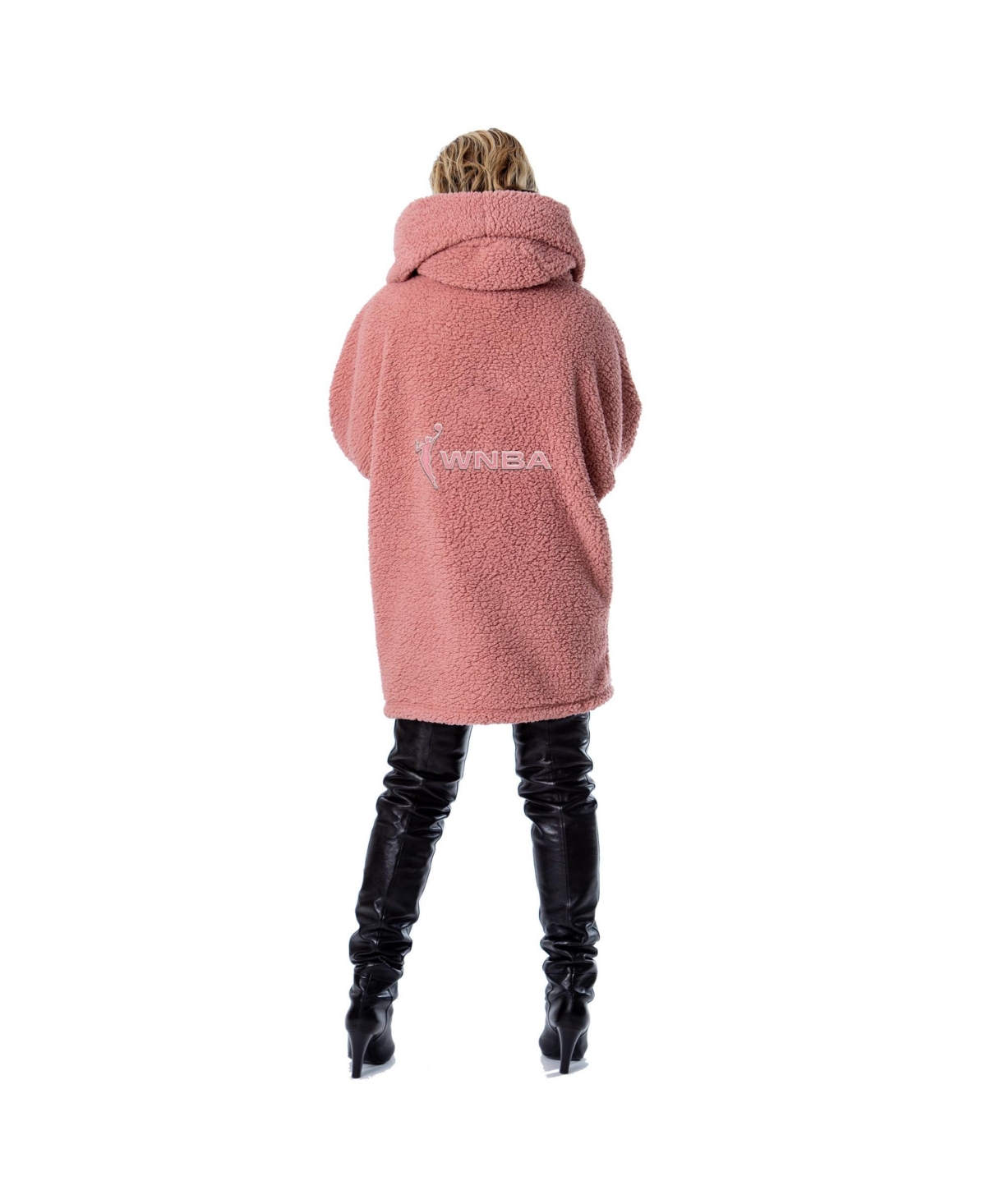 Jill Martin Men's and Women's The Best Lounger In The WorldWnba Breast Cancer Awareness Oversized Front Button Lounger - Pink