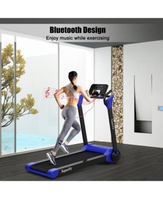 Folding 2.25HP Electric Treadmill Running Machine w/ LED Display