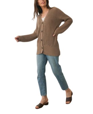 Women's Cotton Emily Cardigan in Mocha