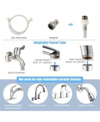 7.7 lbs Full-Automatic Washing Machine with Washer & Spinner, Germicidal Function