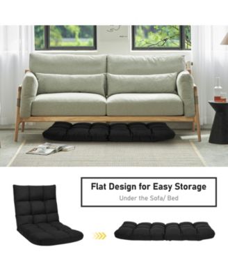 14-Position Adjustable Folding Lazy Gaming Sofa