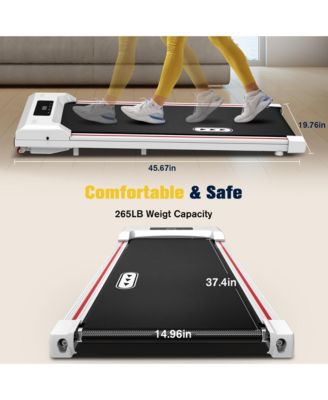 Walking Pad Under Desk Treadmill 265LBS 2.25HP Running Machine for Home Office