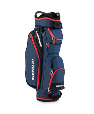 9.5" Golf Cart Bag w/14 Divider Rain Hood Cooler Bag 8 Pockets