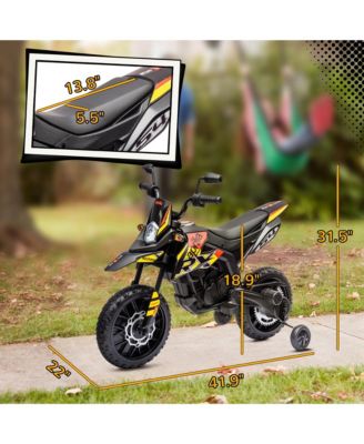 12V Aprilia Licenced Kids Motorcycle with Training Wheels,