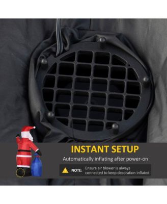 8' Inflatable Christmas Santa Claus with Gift Bag for Lawn Garden Party