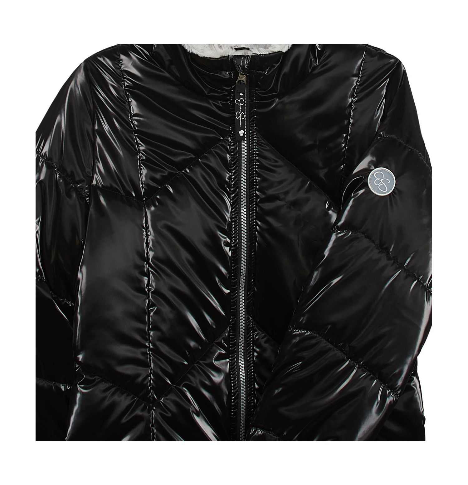 Girls 7-16 Reflective Shine Fashion Puffer Jacket