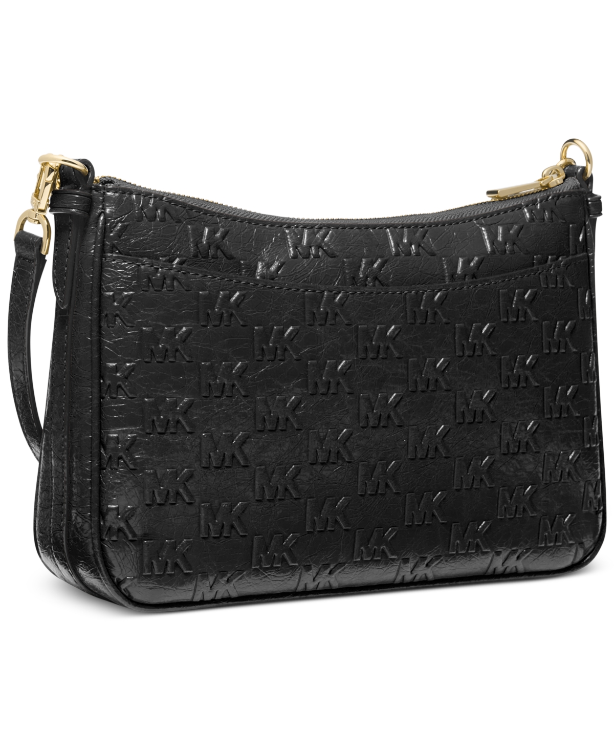Michael Kors Michael  Jet Set Small Top Zip Pochette Crossbody In Black
