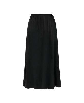 Women's Elastic Waisted Midi Skirt