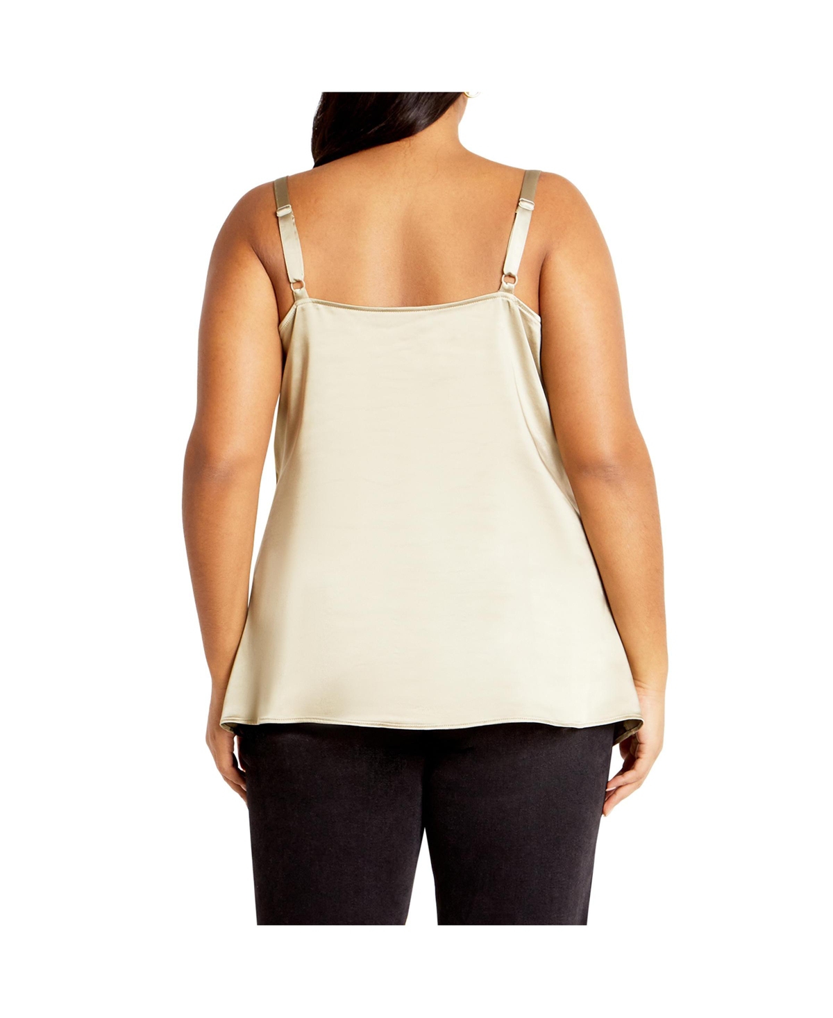 City Chic Plus Size Sweet Cowl Neck Cami