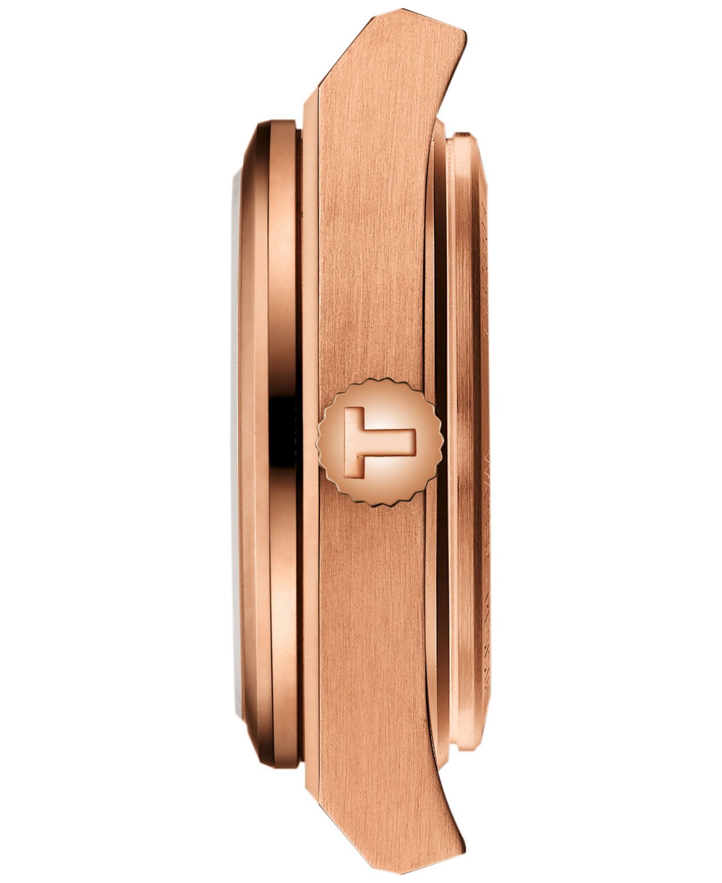Женские часы Tissot Swiss PRX Diamond (1/20 ct. t.w.) Rose Gold-Tone Stainless Steel Bracelet Watch 25mm — фото 3