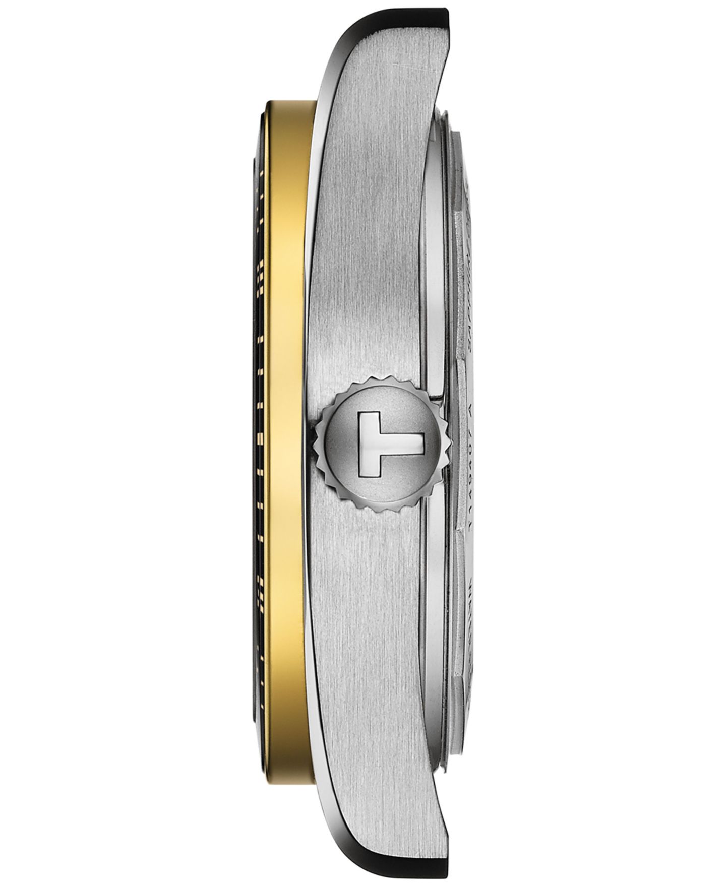 Мужские часы Tissot Automatic PR516 Powermatic 80 на двухцветном браслете, 38 мм — фото 3