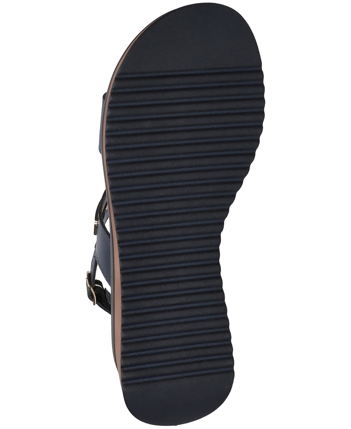 Bella Vita Vic Italy Platform Sandal In Navy Leather
