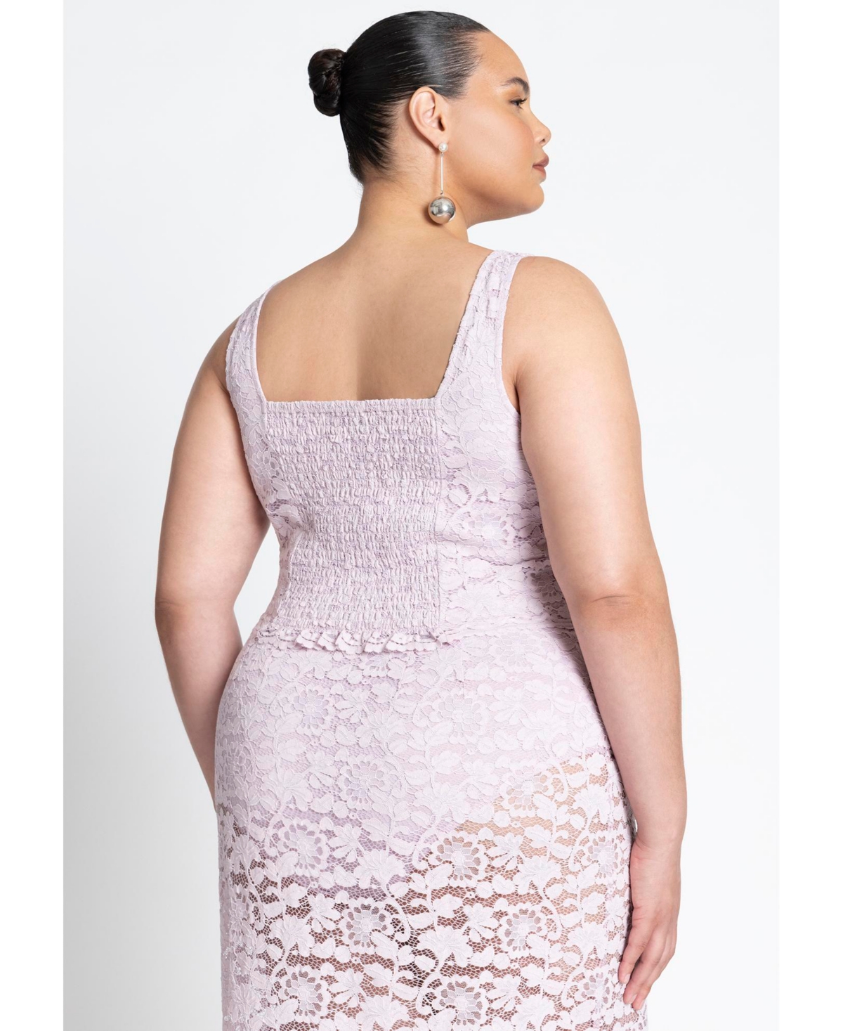 Eloquii Plus Size Fine Lace Top