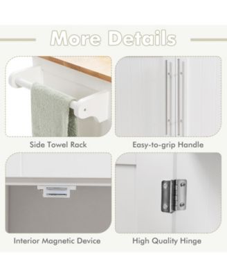 Heavy-Duty Rolling with Towel Holder, Drawer Kitchen Cart