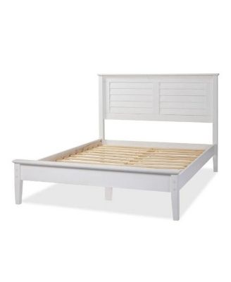 Modern Solid Pine Platform Bed – Sturdy Wood Slat Frame with Contemporary Design for Any Bedroom