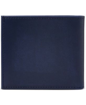 Men's Embroidered Leather Billfold Wallet