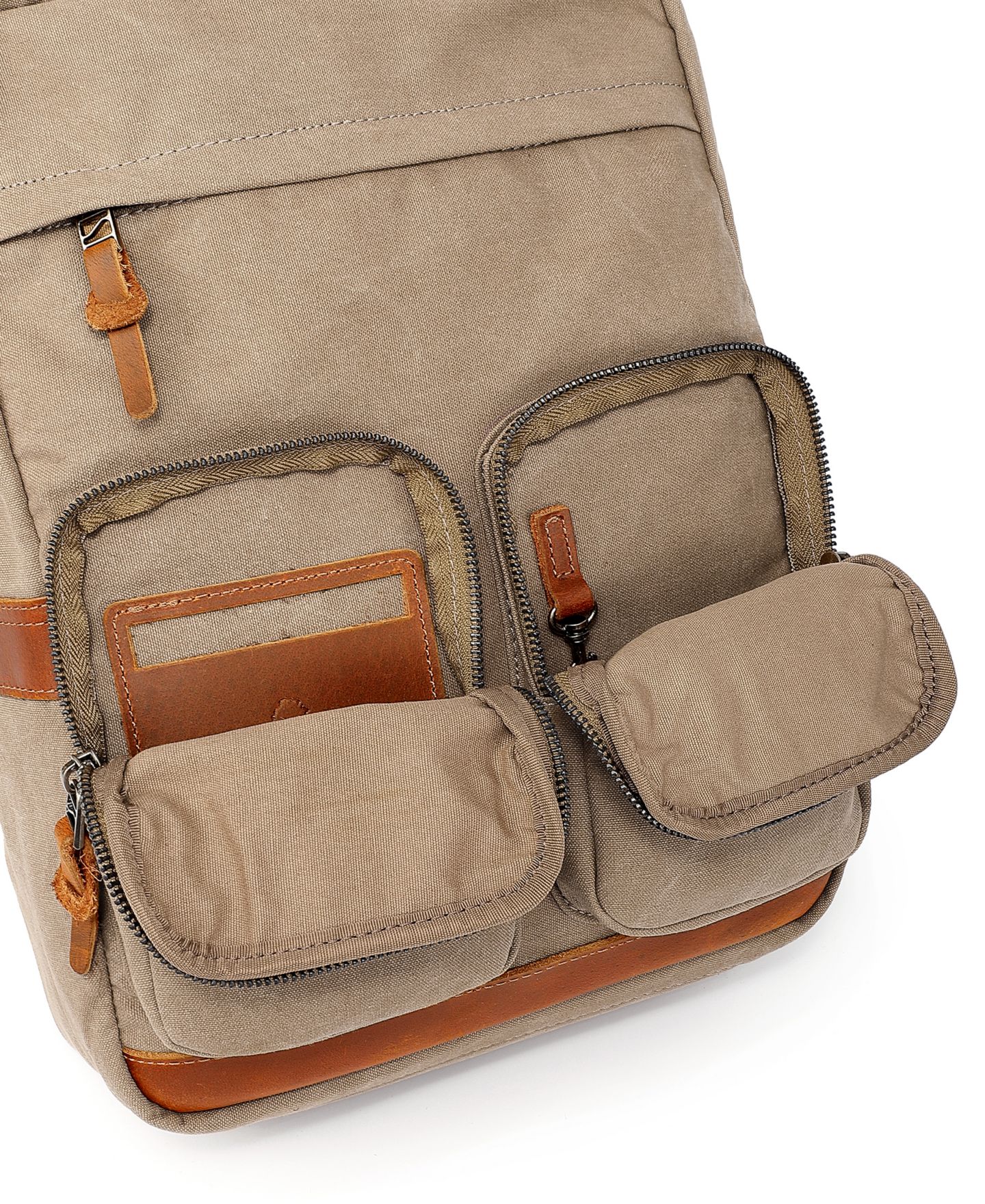 Рюкзак TSD BRAND Foothill Ranch Medium Canvas, цвет: Оливковый — фото 8