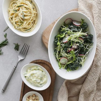 8.5 inch Large Salad Bowls, Wide Shallow Bowls Plates, Porcelain Pasta Serving Bowls, Soup Bowls Set of 6, For Family and Individual Daily Use