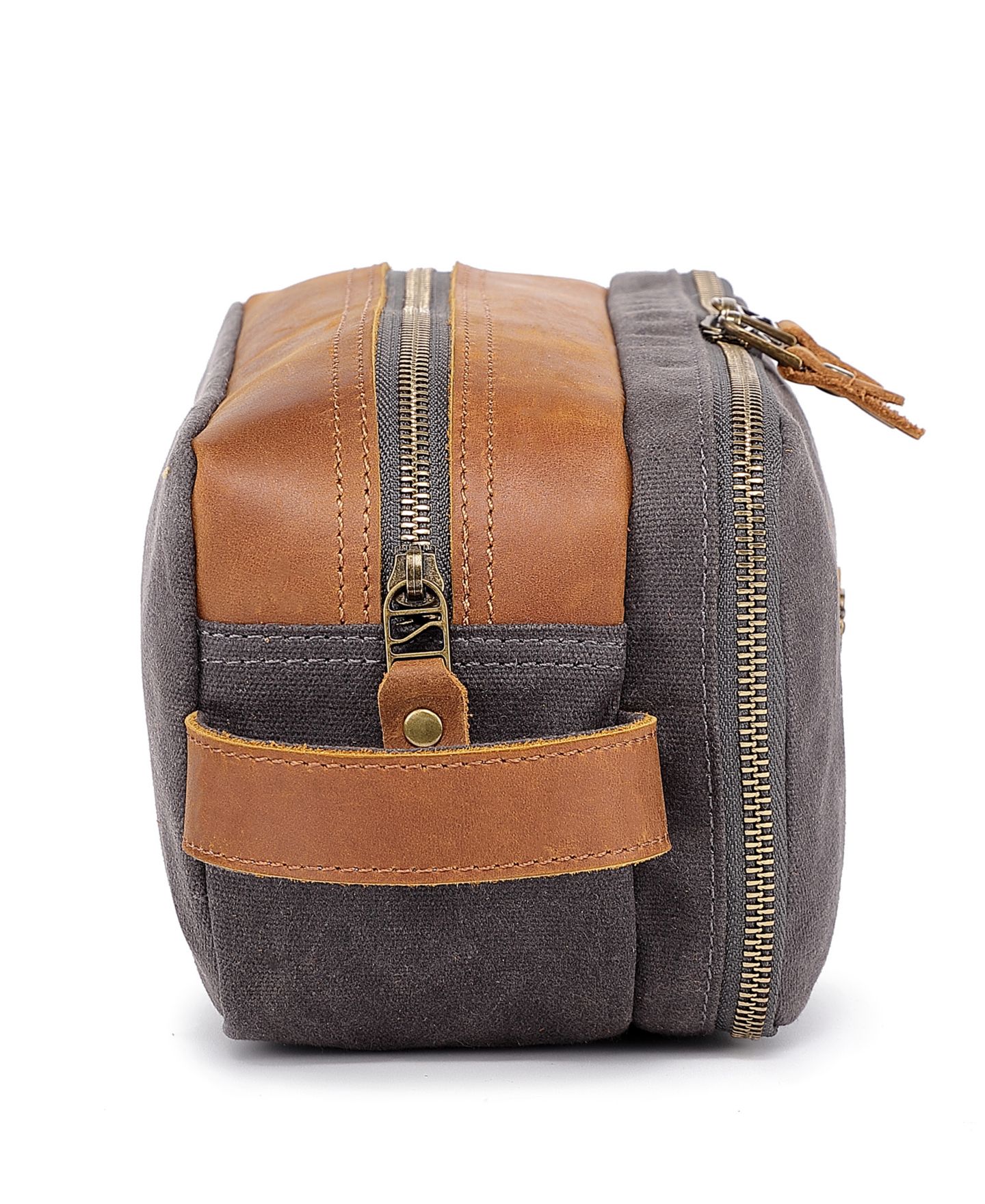 Женский несессер TSD BRAND Turtle Ridge Zip Top Toiletry Bag, цвет: Серый — фото 8