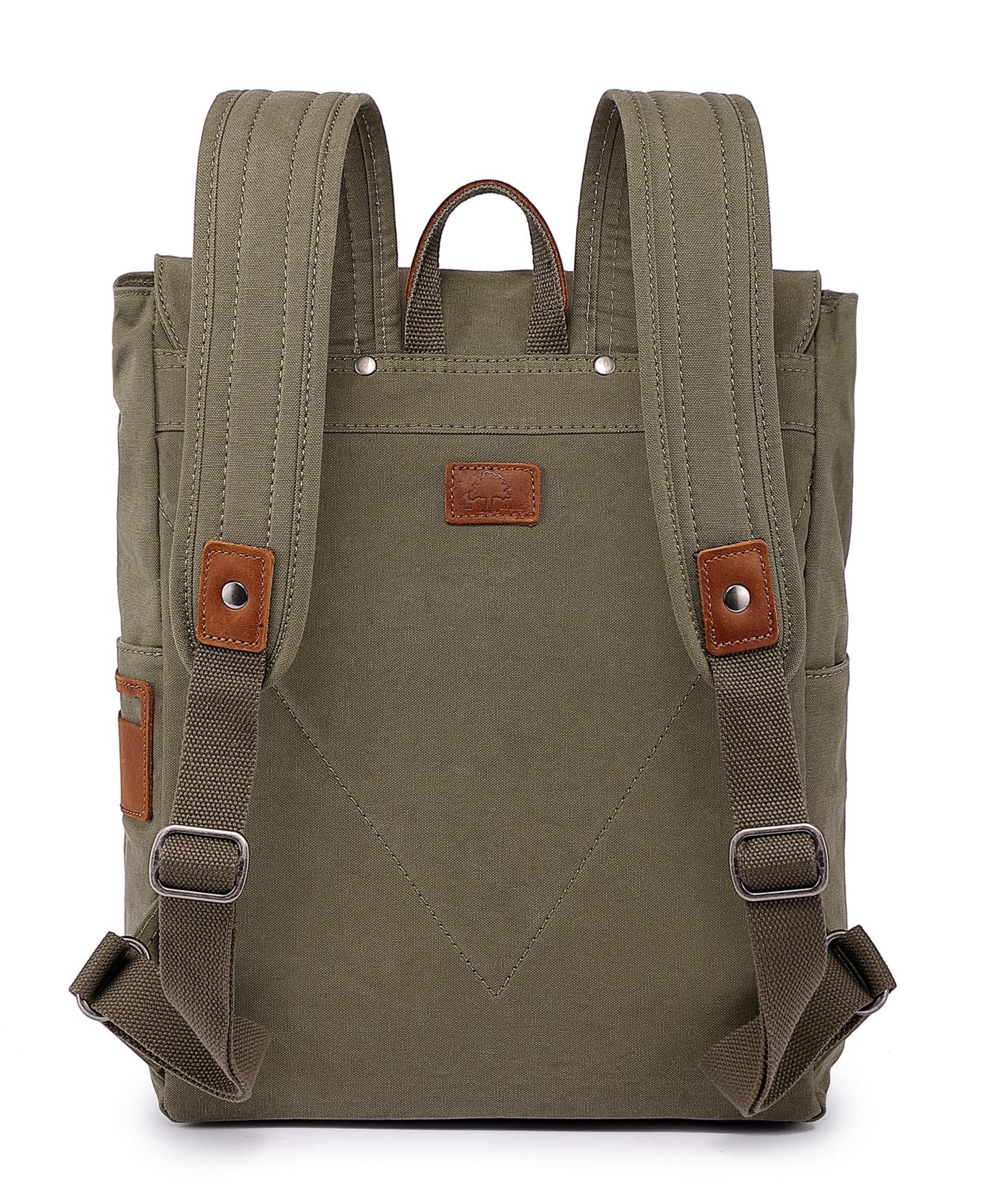 Рюкзак TSD BRAND Sunny Trail Canvas, цвет: Армейский зелёный — фото 9