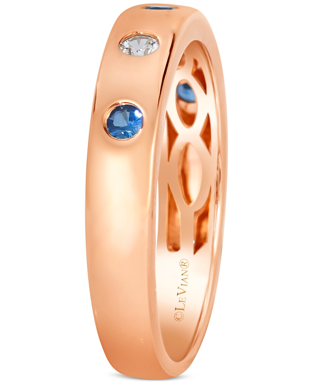Le Vian Anywear Everywear Blueberry Sapphire (1/6 Ct. T.w.) Or Pink Sapphire (1/6 Ct. T.w.) & White Sapphire